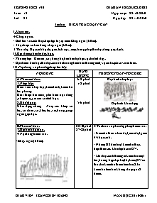 Giáo án Thể dục Khối 8 - Tiết 23: Kiểm tra chạy ngắn - Năm học 2010-2011