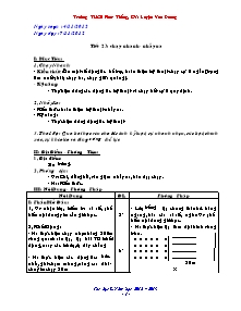 Giáo án Thể dục Khối 8 - Tiết 23+24 - Năm học 2012-2013