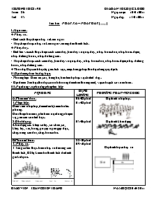 Giáo án Thể dục Khối 8 - Tiết 45: Nhảy xa - Nhảy dây (TTTC) - Năm học 2010-2011