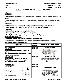 Giáo án Thể dục Khối 8 - Tiết 53: Nhảy cao - Nhảy dây (TTTC) - Chạy bền - Năm học 2010-2011