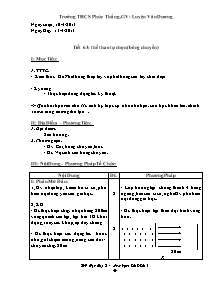 Giáo án Thể dục Khối 8 - Tiết 63+64 - Năm học 2012-2013