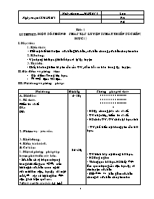 Giáo án Thể dục Khối 9 - Chương trình học cả năm - Bản đẹp 3 cột - Năm học 2013-2014