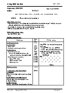 Giáo án Thể dục Khối 9 - Chương trình học kì 1- Nguyễn Đức Tâm