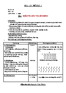 Giáo án Thể dục Khối 9 - Tiết 19: Kiểm tra bài thể dục liên hoàn