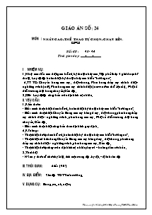 Giáo án Thể dục Khối 9 - Tiết 45+46: Nhảy cao; Thể thao tự chọn; Chạy bền - Lê Phước Minh