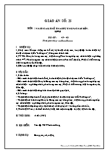 Giáo án Thể dục Khối 9 - Tiết 47+48: Nhảy cao; Thể thao tự chọn; Chạy bền - Lê Phước Minh