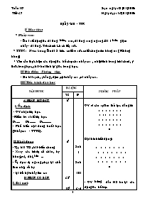 Giáo án Thể dục Khối 9 - Tuần 19 (Chuẩn kiến thức)