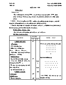 Giáo án Thể dục Khối 9 - Tuần 20 (Chuẩn kiến thức)