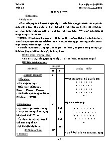 Giáo án Thể dục Khối 9 - Tuần 28 (Chuẩn kiến thức)