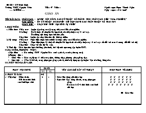 Giáo án Thể dục Lớp 10 - Tiết 47 - Phạm Thanh Ngân