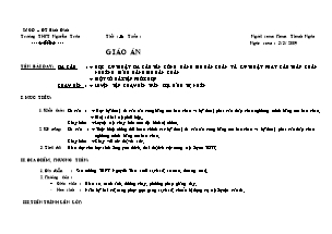 Giáo án Thể dục Lớp 10 - Tiết 53 - Phạm Thanh Ngân