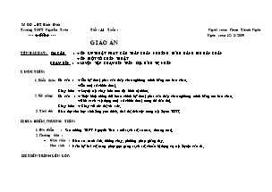 Giáo án Thể dục Lớp 10 - Tiết 55 - Phạm Thanh Ngân