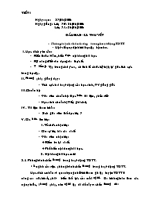 Giáo án Thể dục Lớp 7 - Chương trình học kì I (Chuẩn kiến thức)