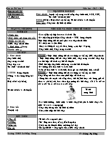 Giáo án Thể dục Lớp 7 - Tiết 21+22 - Năm học 2012-2013