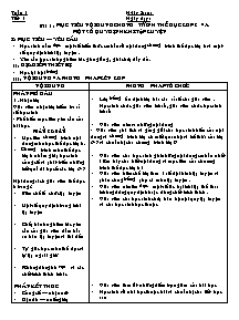 Giáo án Thể dục Lớp 8 (Chuẩn kiến thức)