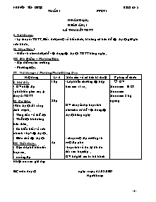 Giáo án Thể dục Lớp 8 - Chương trình học cả năm - Bản đẹp 4 cột (Chuẩn kiến thức)