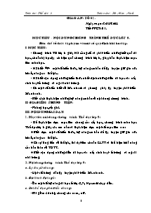 Giáo án Thể dục Lớp 8 - Chương trình học cả năm - Năm hoc 2010-2011 - Hà Nam Ninh