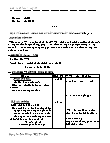 Giáo án Thể dục Lớp 8 - Chương trình học cả năm - Năm học 2011-2012