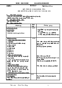 Giáo án Thể dục Lớp 8 - Chương trình học kì I - Bản đẹp 3 cột