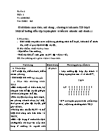 Giáo án Thể dục Lớp 8 - Chương trình học kì I - Năm học 2012-2013