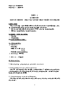 Giáo án Thể dục Lớp 8 - Tiết 1 đến 70 - Năm học 2010-2011 - Nguyễn Thị Thu Ngân