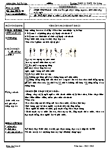 Giáo án Thể dục Lớp 8 - Tiết 2: Chạy nhanh - Bài thể dục - Năm học 2012-2013