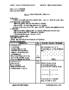 Giáo án Thể dục Lớp 8 - Tiết 21+22 - Năm học 2010-2011