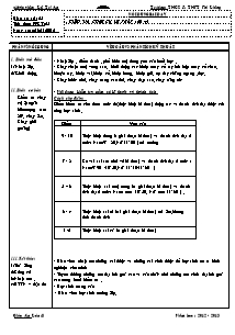 Giáo án Thể dục Lớp 8 - Tiết 25: Kiểm tra chạy cự ly ngắn (60m) - Năm học 2012-2013