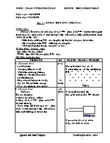 Giáo án Thể dục Lớp 8 - Tiết 33+34 - Năm học 2010-2011