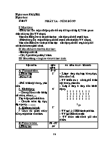 Giáo án Thể dục Lớp 8 - Tiết 37 đến 70 - Năm học 2010-2011 - Lê Văn Quang