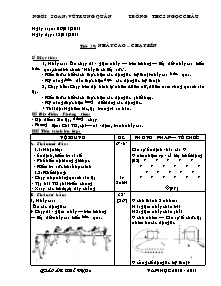 Giáo án Thể dục Lớp 8 - Tiết 39+40 - Năm học 2010-2011