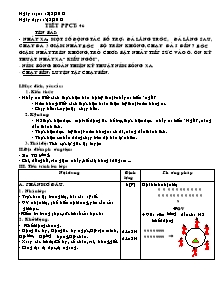 Giáo án Thể dục Lớp 8 - Tiết 46: Nhảy xa - Ném bóng - Chạy bền - Năm học 2011-2012