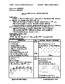 Giáo án Thể dục Lớp 8 - Tiết 47+48 - Năm học 2010-2011