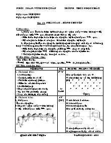 Giáo án Thể dục Lớp 8 - Tiết 49+50 - Năm học 2010-2011