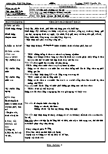 Giáo án Thể dục Lớp 8 - Tiết 53: Nhảy cao; Cầu lông; Chạy bền - Năm học 2012-2013