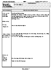 Giáo án Thể dục Lớp 8 - Tiết 61: Cầu lông - Năm học 2012-2013