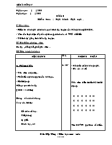 Giáo án Thể dục Lớp 8 - Tiết 9: Kiểm tra: Đội hình đội ngũ