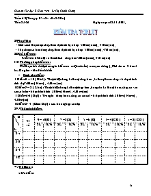 Giáo án Thể dục Lớp 8 - Tuần 18+19 - Năm học 2011-2012