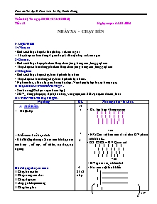 Giáo án Thể dục Lớp 8 - Tuần 26 - Năm học 2011-2012