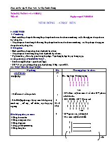 Giáo án Thể dục Lớp 8 - Tuần 31 - Năm học 2011-2012