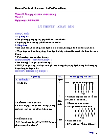 Giáo án Thể dục Lớp 8 - Tuần 6 - Năm học 2011-2012