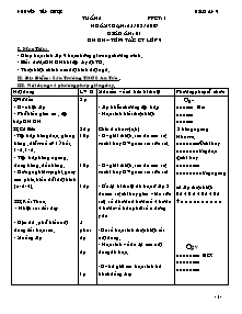 Giáo án Thể dục Lớp 9 - Bản đẹp 4 cột - Nguyễn Tấn Được