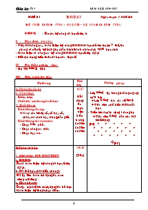 Giáo án Thể dục Lớp 9 - Chương trình học kì 1 - Năm học 2010-2011