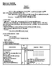 Giáo án Thể dục Lớp 9 - Chương trình học kì 2 - Năm học 2009-2010