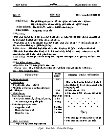 Giáo án Thể dục Lớp 9 - Chương trình học kì 2 - Năm học 2010-2011