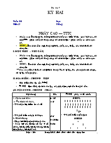 Giáo án Thể dục Lớp 9 - Chương trình học kì II (Bản đầy đủ)