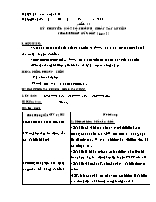 Giáo án Thể dục Lớp 9 - Tiết 1 đến Tiết 70 - Năm học 2011-2012 - Lê Hồng Quân