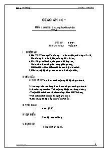 Giáo án Thể dục Lớp 9 - Tiết 13+14: Bài thể dục; Chạy ngắn; Chạy bền - Trần Duy Hà