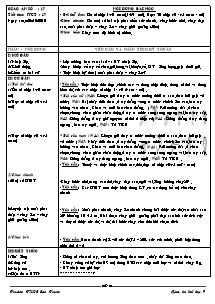 Giáo án Thể dục Lớp 9 - Tiết 17: Bài thể dục; Chạy nhanh; Chạy bền - Năm học 2010-2011