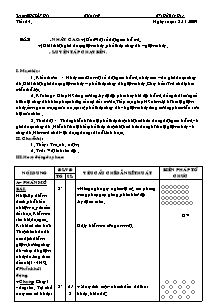 Giáo án Thể dục Lớp 9 - Tiết 24: Nhảy cao - Luyện tập Chạy bền - Năm học 2009-2010